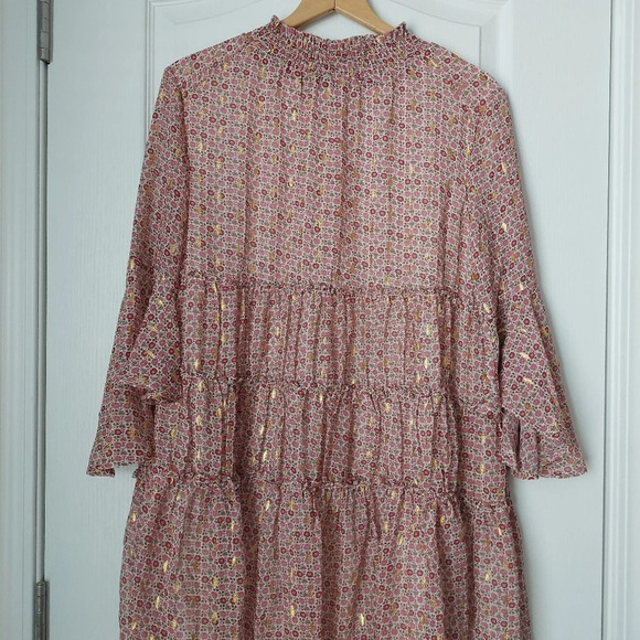 Storia Ruffle Bell Sleeve Dress Size Meduim - Picture 2 of 12